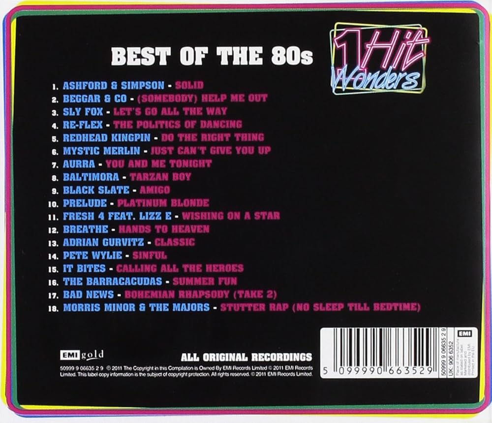 BEST OF THE 80s - 1 HIT WONDERS (1 CD): Amazon.co.uk: CDs